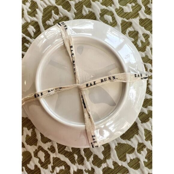 New HTF RARE Original Package Rae Dunn "BOO" Set 4 HALLOWEEN Plates 6" Melamine - Picture 7 of 8